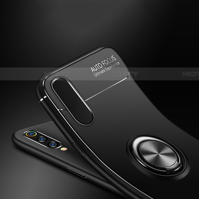 Funda Silicona Carcasa Ultrafina Goma con Magnetico Anillo de dedo Soporte T01 para Samsung Galaxy A90 5G