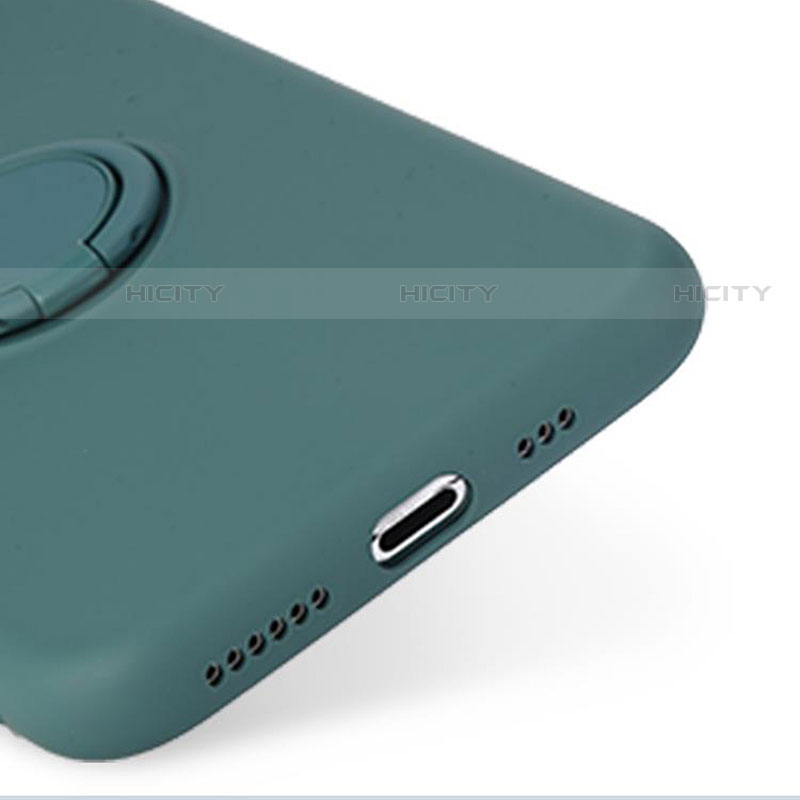 Funda Silicona Carcasa Ultrafina Goma con Magnetico Anillo de dedo Soporte T01 para Xiaomi Mi 11 Lite 5G