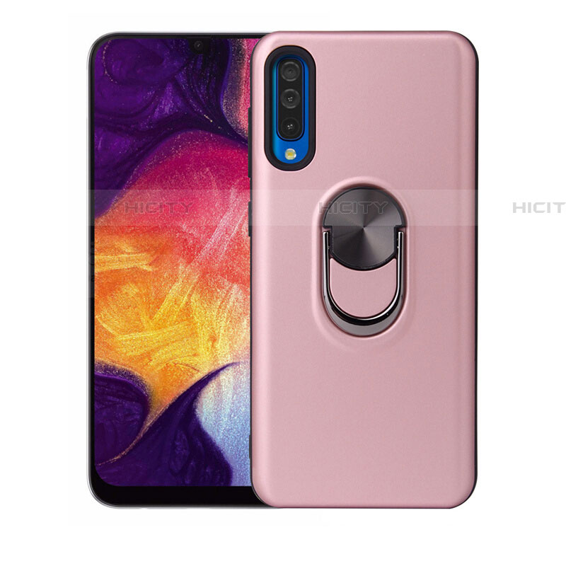 Funda Silicona Carcasa Ultrafina Goma con Magnetico Anillo de dedo Soporte T02 para Samsung Galaxy A70