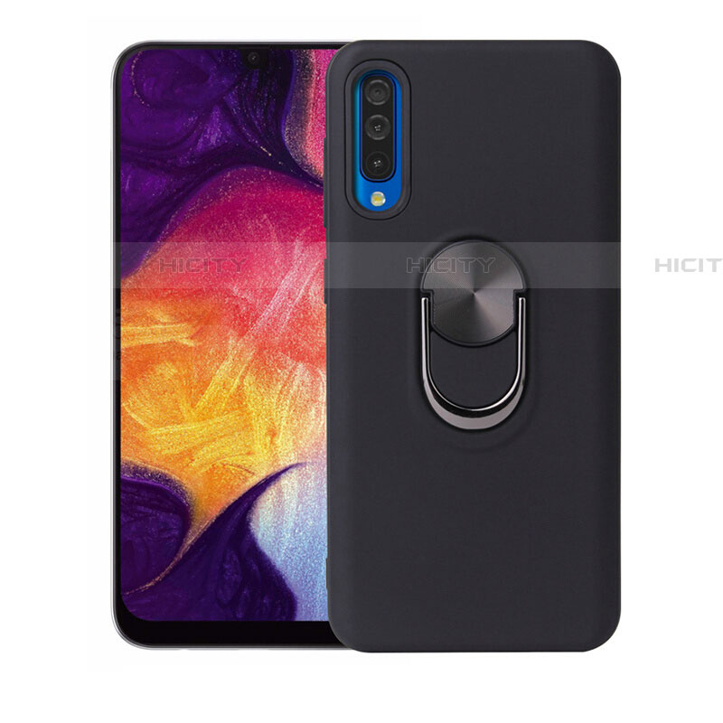 Funda Silicona Carcasa Ultrafina Goma con Magnetico Anillo de dedo Soporte T02 para Samsung Galaxy A70S