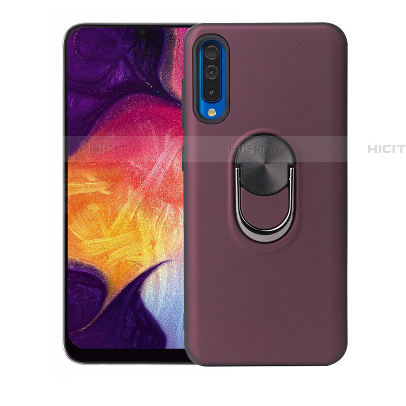 Funda Silicona Carcasa Ultrafina Goma con Magnetico Anillo de dedo Soporte T02 para Samsung Galaxy A70S