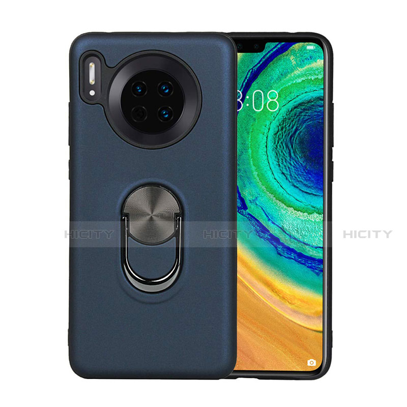 Funda Silicona Carcasa Ultrafina Goma con Magnetico Anillo de dedo Soporte T03 para Huawei Mate 30 Pro