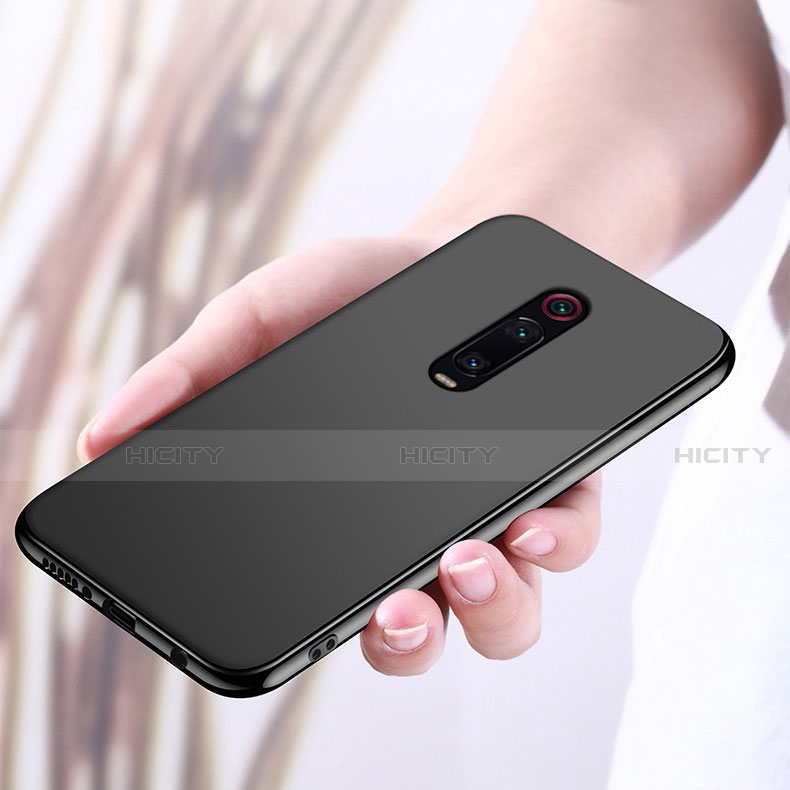 Funda Silicona Carcasa Ultrafina Goma con Magnetico Anillo de dedo Soporte T03 para Xiaomi Redmi K20 Pro