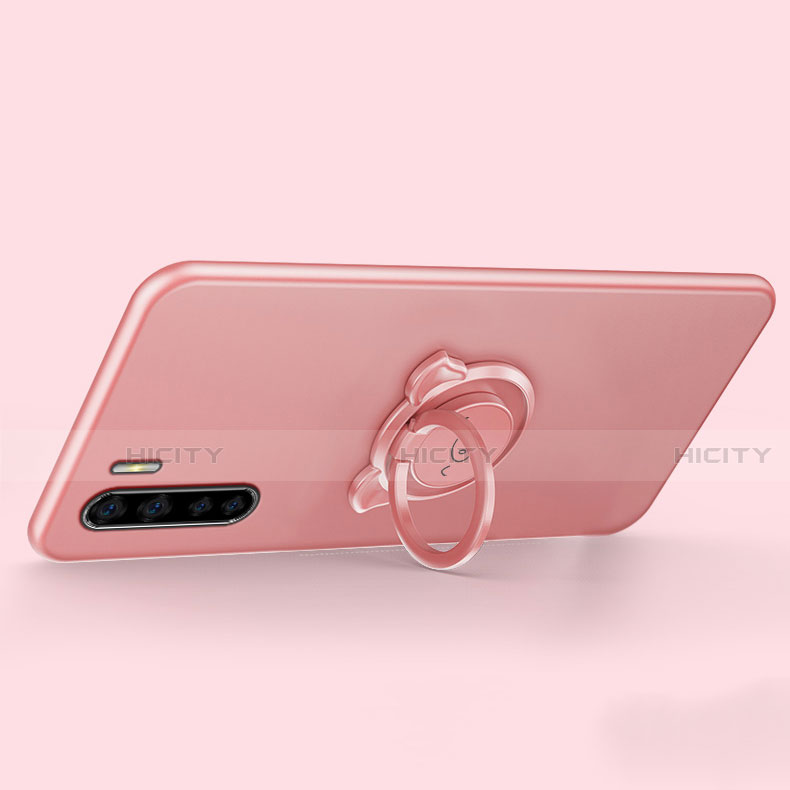 Funda Silicona Carcasa Ultrafina Goma con Magnetico Anillo de dedo Soporte T05 para Oppo A91