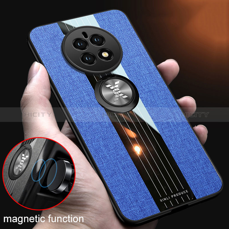 Funda Silicona Carcasa Ultrafina Goma con Magnetico Anillo de dedo Soporte X01L para Huawei Mate 50E