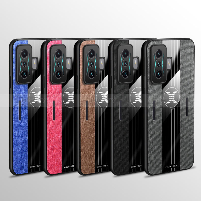 Funda Silicona Carcasa Ultrafina Goma con Magnetico Anillo de dedo Soporte X01L para Xiaomi Redmi K50 Gaming 5G