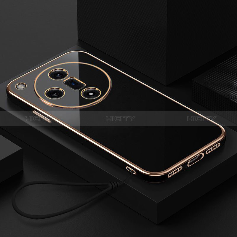 Funda Silicona Carcasa Ultrafina Goma con Magnetico Anillo de dedo Soporte X03L para Oppo Find X7 5G