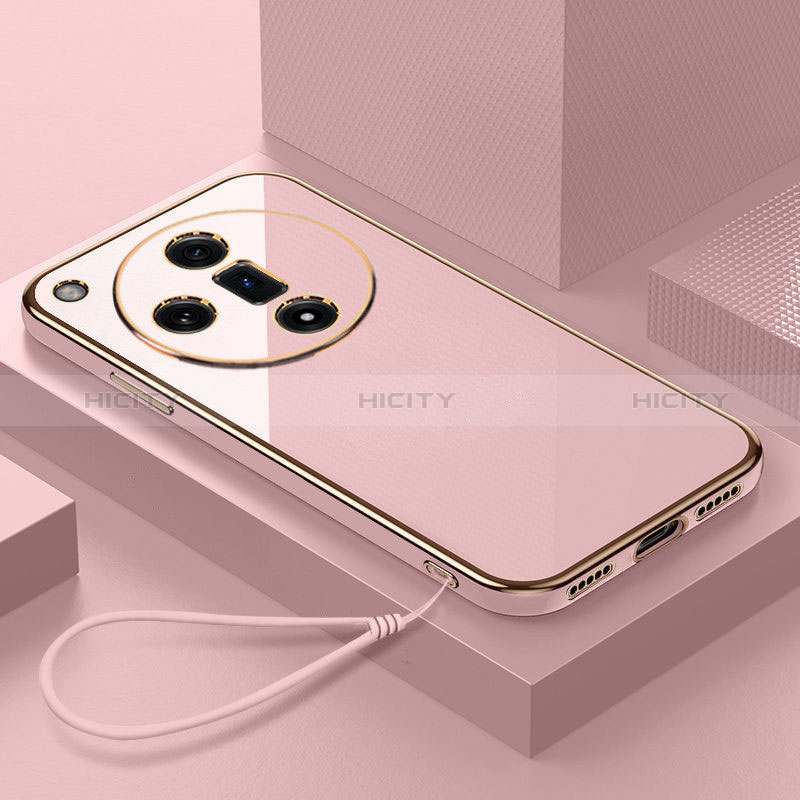 Funda Silicona Carcasa Ultrafina Goma con Magnetico Anillo de dedo Soporte X03L para Oppo Find X7 5G