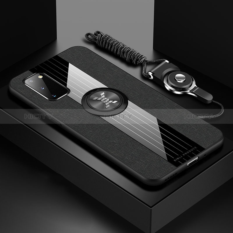 Funda Silicona Carcasa Ultrafina Goma con Magnetico Anillo de dedo Soporte X03L para Samsung Galaxy S20