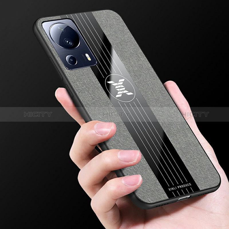 Funda Silicona Carcasa Ultrafina Goma con Magnetico Anillo de dedo Soporte X03L para Xiaomi Mi 12 Lite NE 5G