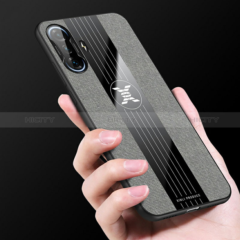 Funda Silicona Carcasa Ultrafina Goma con Magnetico Anillo de dedo Soporte X03L para Xiaomi Redmi K40 Gaming 5G