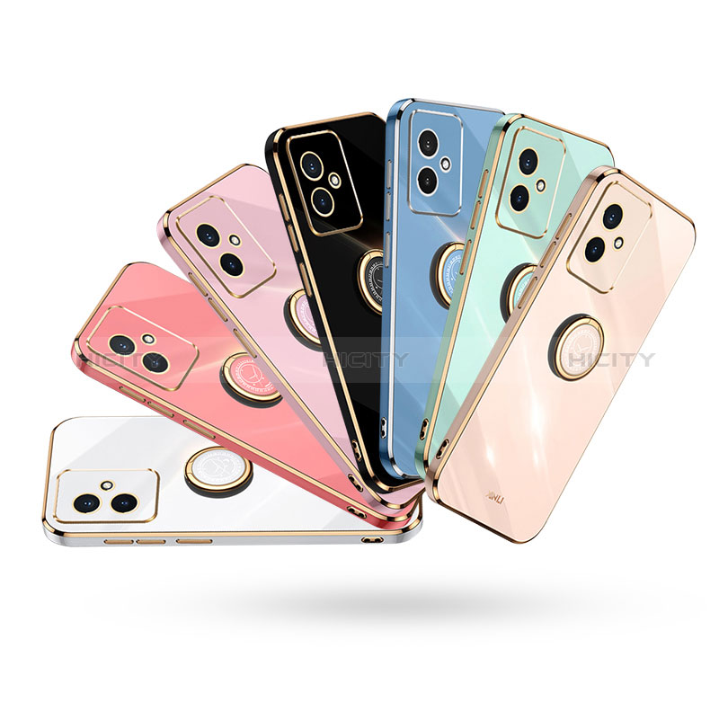 Funda Silicona Carcasa Ultrafina Goma con Magnetico Anillo de dedo Soporte XL1 para Huawei Honor 100 5G