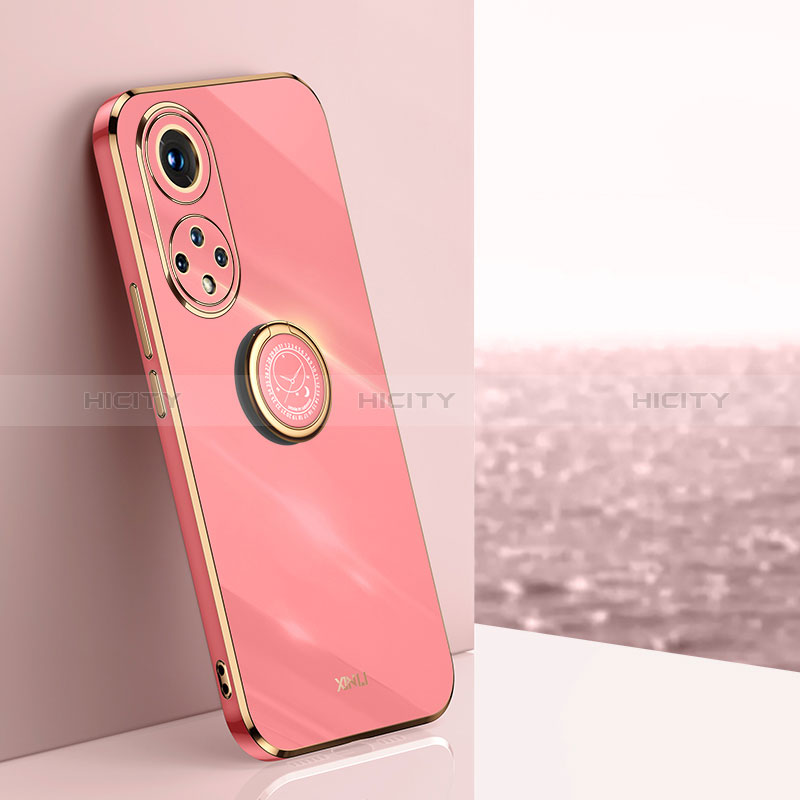 Funda Silicona Carcasa Ultrafina Goma con Magnetico Anillo de dedo Soporte XL1 para Huawei Honor 50 Pro 5G