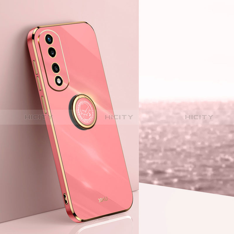 Funda Silicona Carcasa Ultrafina Goma con Magnetico Anillo de dedo Soporte XL1 para Huawei Honor 70 Pro 5G