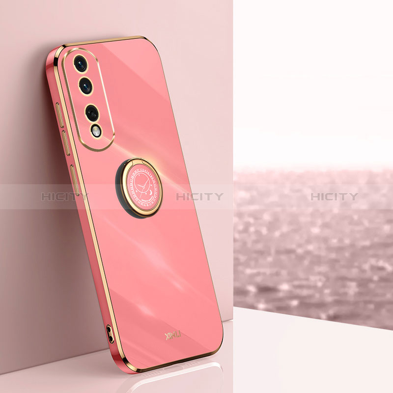 Funda Silicona Carcasa Ultrafina Goma con Magnetico Anillo de dedo Soporte XL1 para Huawei Honor 80 Pro Flat 5G