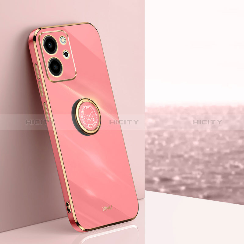 Funda Silicona Carcasa Ultrafina Goma con Magnetico Anillo de dedo Soporte XL1 para Huawei Honor 80 SE 5G