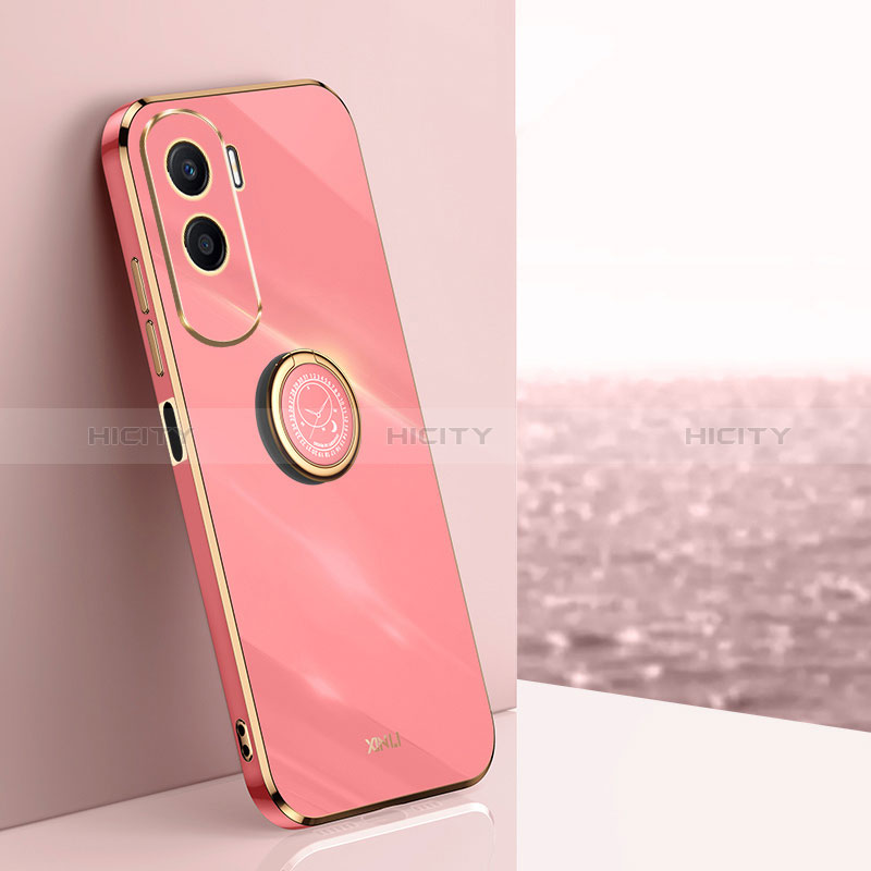 Funda Silicona Carcasa Ultrafina Goma con Magnetico Anillo de dedo Soporte XL1 para Huawei Honor 90 Lite 5G