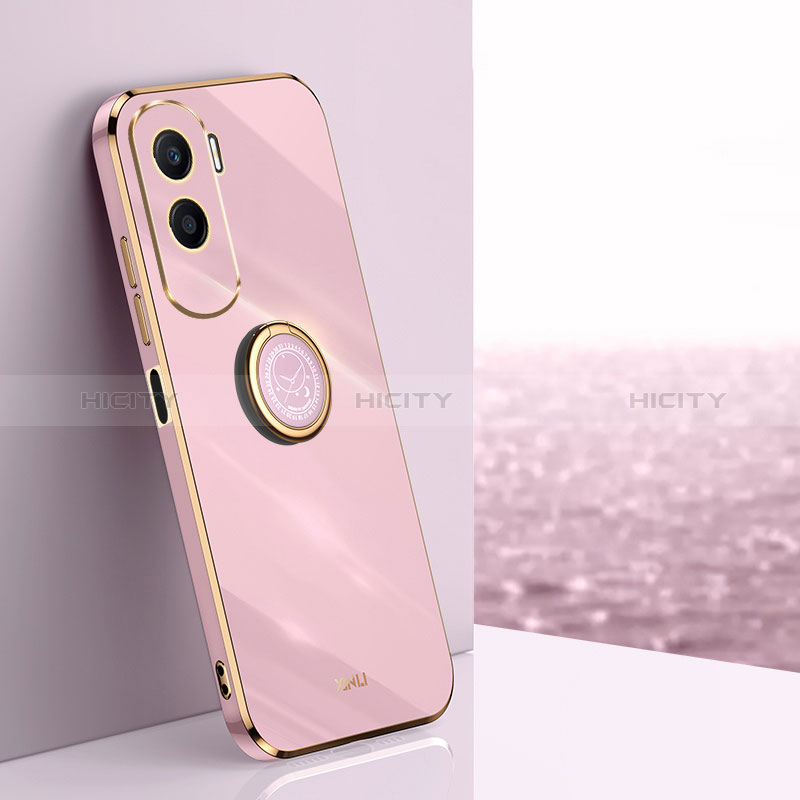 Funda Silicona Carcasa Ultrafina Goma con Magnetico Anillo de dedo Soporte XL1 para Huawei Honor 90 Lite 5G