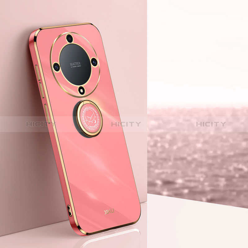 Funda Silicona Carcasa Ultrafina Goma con Magnetico Anillo de dedo Soporte XL1 para Huawei Honor Magic5 Lite 5G