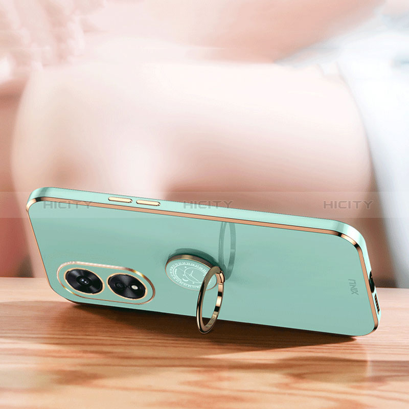 Funda Silicona Carcasa Ultrafina Goma con Magnetico Anillo de dedo Soporte XL1 para Huawei Honor X5 Plus