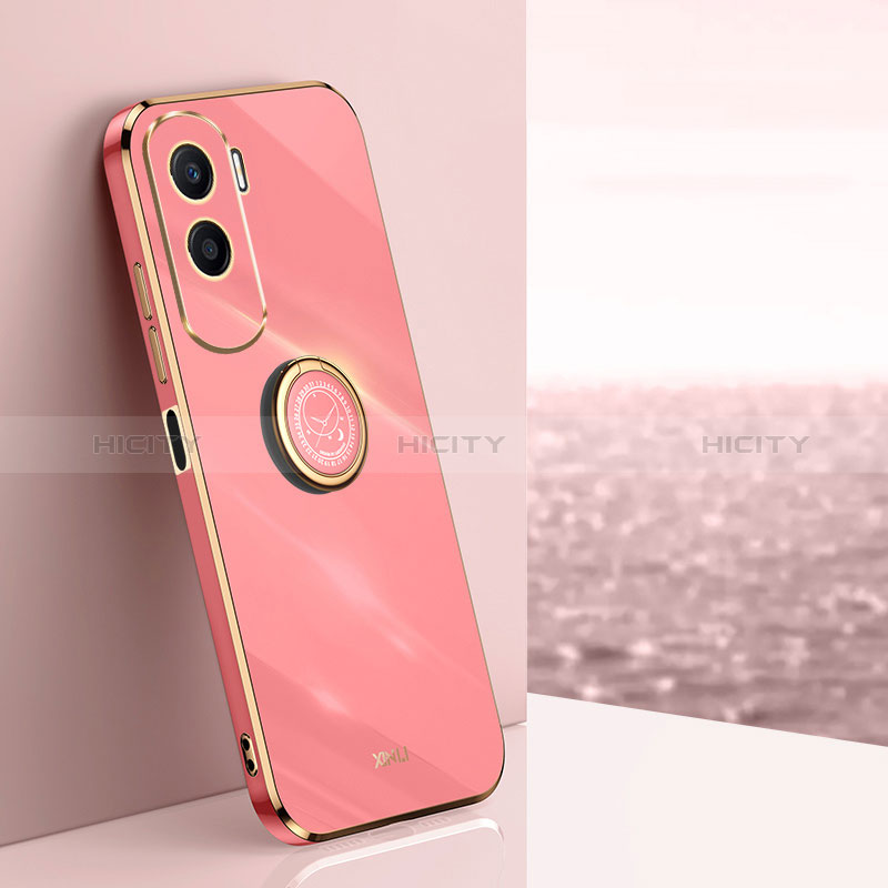 Funda Silicona Carcasa Ultrafina Goma con Magnetico Anillo de dedo Soporte XL1 para Huawei Honor X50i 5G