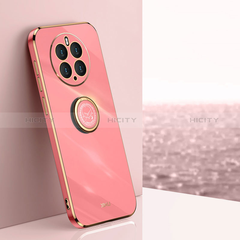 Funda Silicona Carcasa Ultrafina Goma con Magnetico Anillo de dedo Soporte XL1 para Huawei Mate 50 Pro