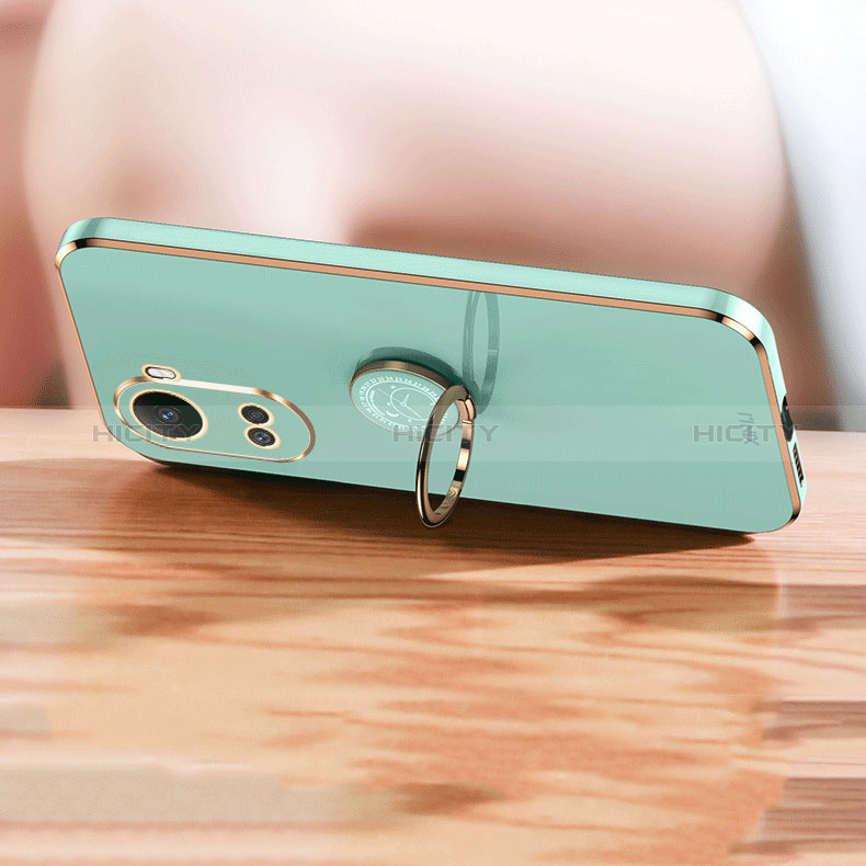 Funda Silicona Carcasa Ultrafina Goma con Magnetico Anillo de dedo Soporte XL1 para Huawei Nova 10 SE