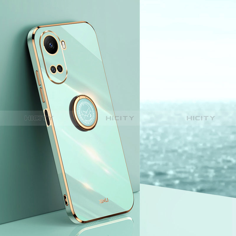 Funda Silicona Carcasa Ultrafina Goma con Magnetico Anillo de dedo Soporte XL1 para Huawei Nova 10 SE