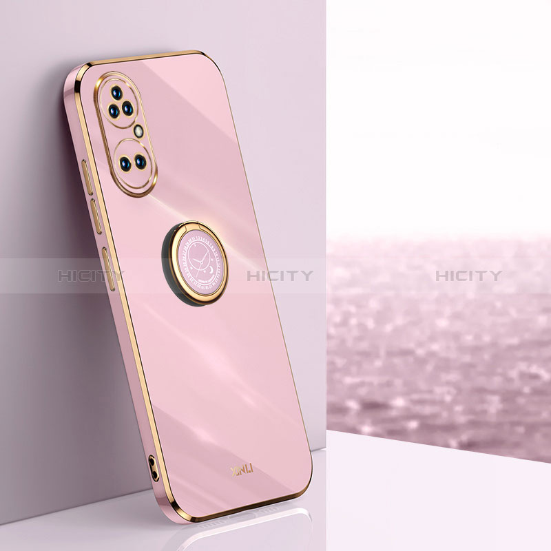 Funda Silicona Carcasa Ultrafina Goma con Magnetico Anillo de dedo Soporte XL1 para Huawei P50