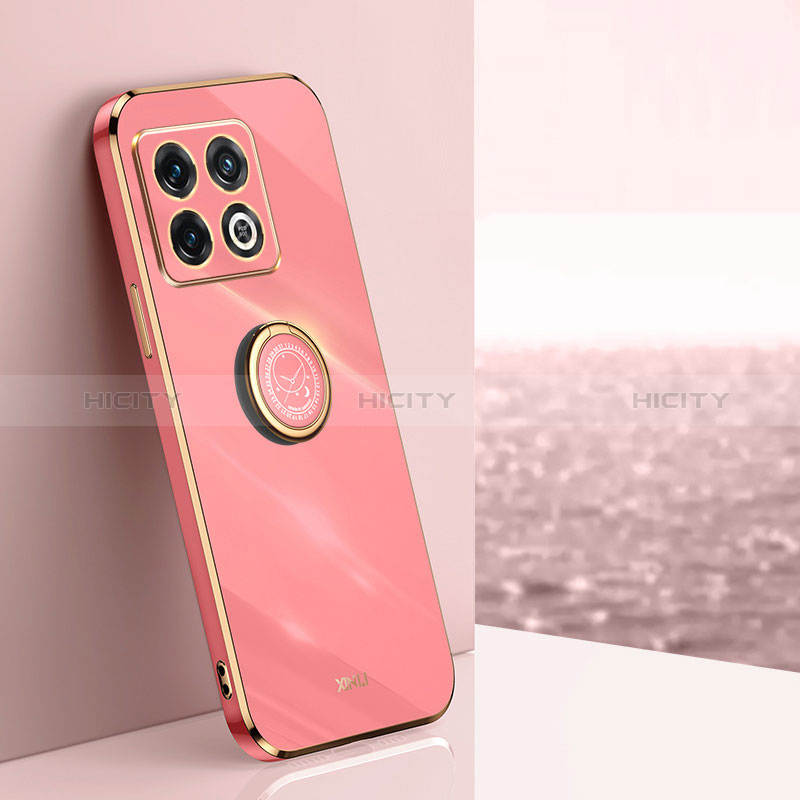 Funda Silicona Carcasa Ultrafina Goma con Magnetico Anillo de dedo Soporte XL1 para OnePlus 10 Pro 5G