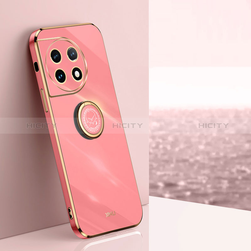 Funda Silicona Carcasa Ultrafina Goma con Magnetico Anillo de dedo Soporte XL1 para OnePlus 11 5G