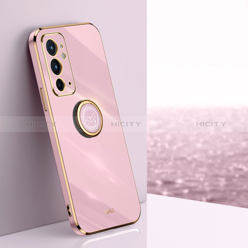 Funda Silicona Carcasa Ultrafina Goma con Magnetico Anillo de dedo Soporte XL1 para OnePlus 9RT 5G