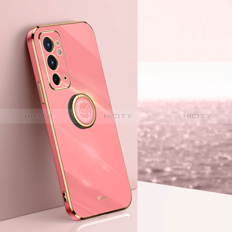 Funda Silicona Carcasa Ultrafina Goma con Magnetico Anillo de dedo Soporte XL1 para OnePlus 9RT 5G