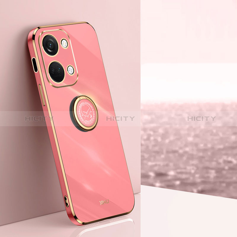 Funda Silicona Carcasa Ultrafina Goma con Magnetico Anillo de dedo Soporte XL1 para OnePlus Ace 2V 5G