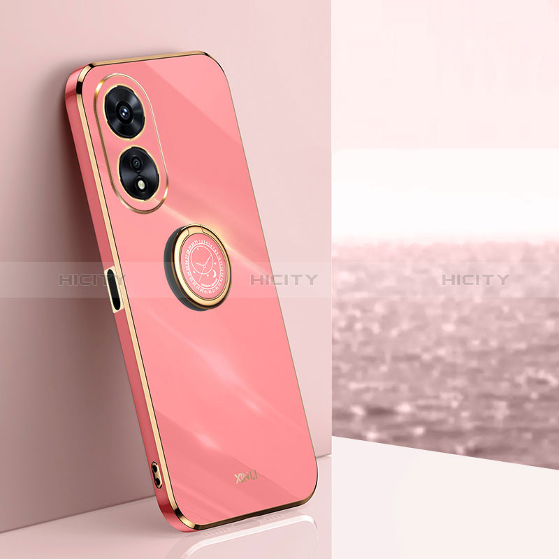 Funda Silicona Carcasa Ultrafina Goma con Magnetico Anillo de dedo Soporte XL1 para Oppo A1 Pro 5G