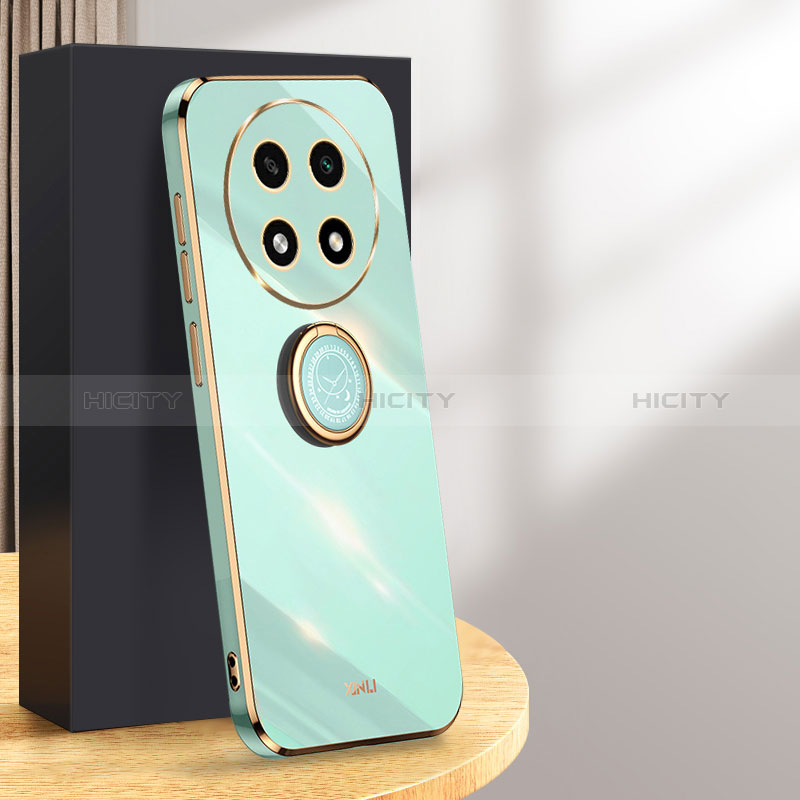 Funda Silicona Carcasa Ultrafina Goma con Magnetico Anillo de dedo Soporte XL1 para Oppo A2 Pro 5G