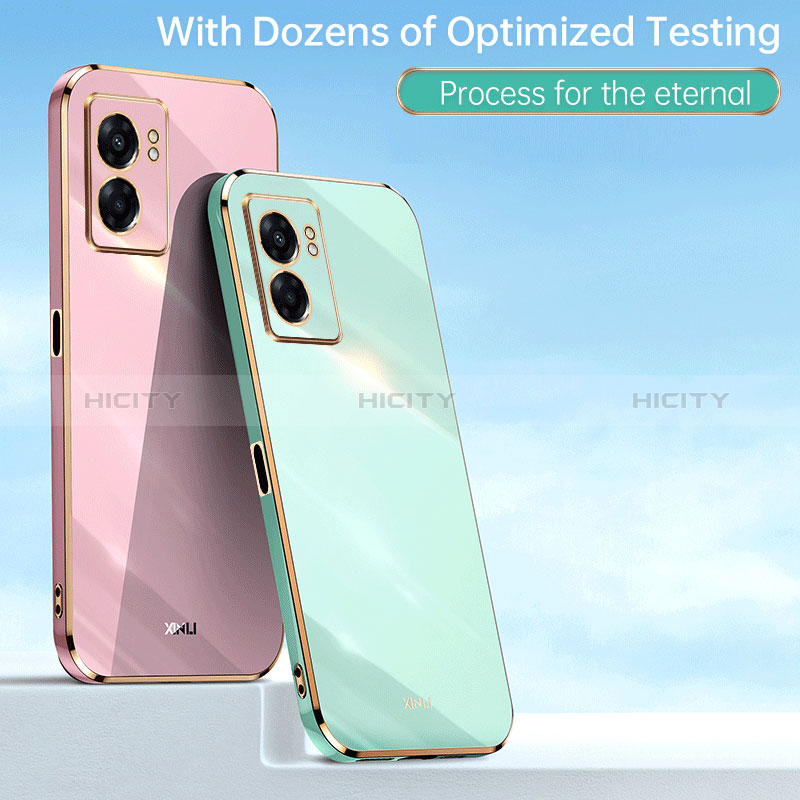 Funda Silicona Carcasa Ultrafina Goma con Magnetico Anillo de dedo Soporte XL1 para Oppo A77 5G