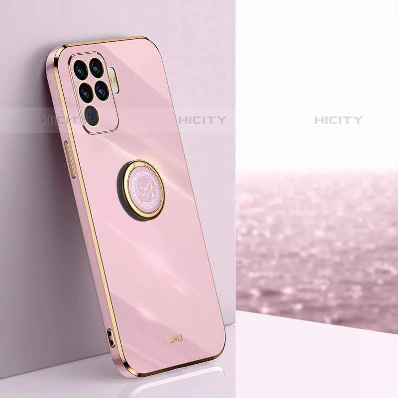 Funda Silicona Carcasa Ultrafina Goma con Magnetico Anillo de dedo Soporte XL1 para Oppo A94 4G