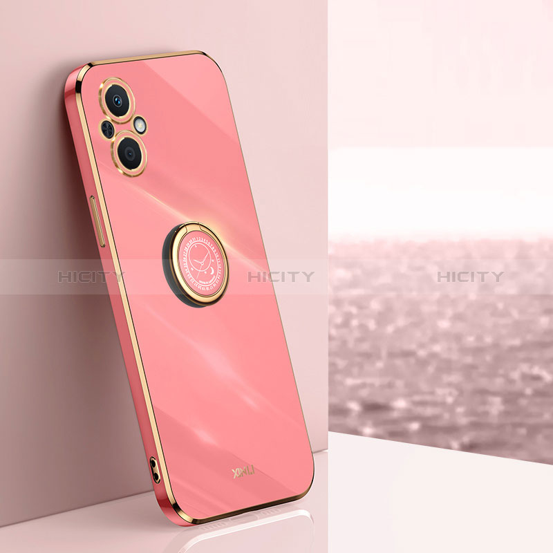 Funda Silicona Carcasa Ultrafina Goma con Magnetico Anillo de dedo Soporte XL1 para Oppo A96 5G