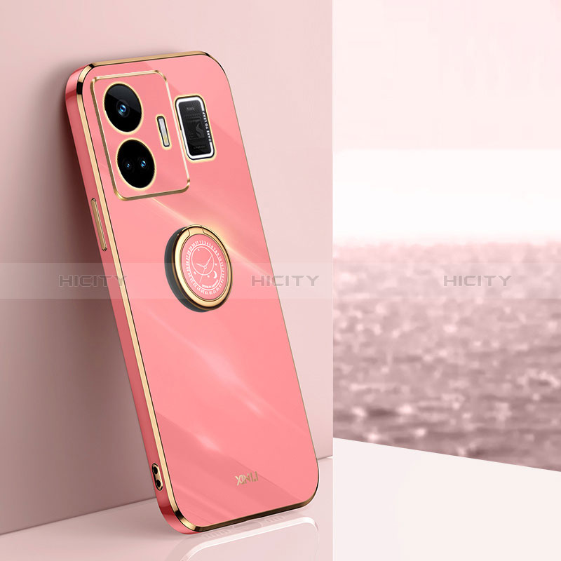 Funda Silicona Carcasa Ultrafina Goma con Magnetico Anillo de dedo Soporte XL1 para Realme GT Neo5 240W 5G