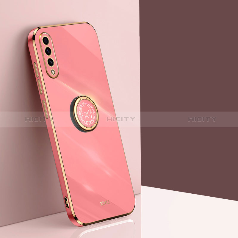 Funda Silicona Carcasa Ultrafina Goma con Magnetico Anillo de dedo Soporte XL1 para Samsung Galaxy A50