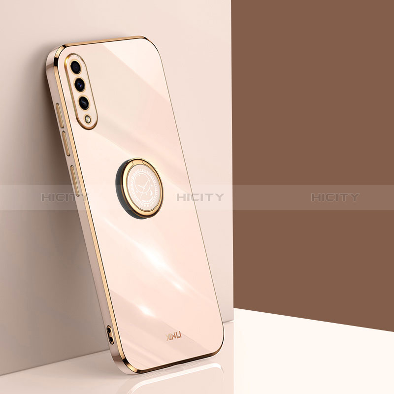 Funda Silicona Carcasa Ultrafina Goma con Magnetico Anillo de dedo Soporte XL1 para Samsung Galaxy A50