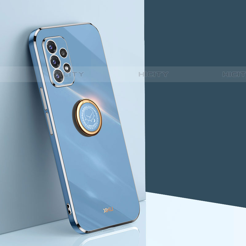 Funda Silicona Carcasa Ultrafina Goma con Magnetico Anillo de dedo Soporte XL1 para Samsung Galaxy A52 4G