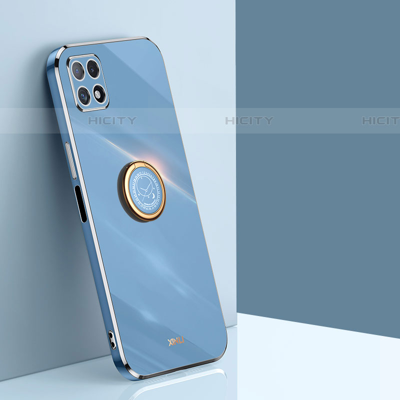 Funda Silicona Carcasa Ultrafina Goma con Magnetico Anillo de dedo Soporte XL1 para Samsung Galaxy F42 5G