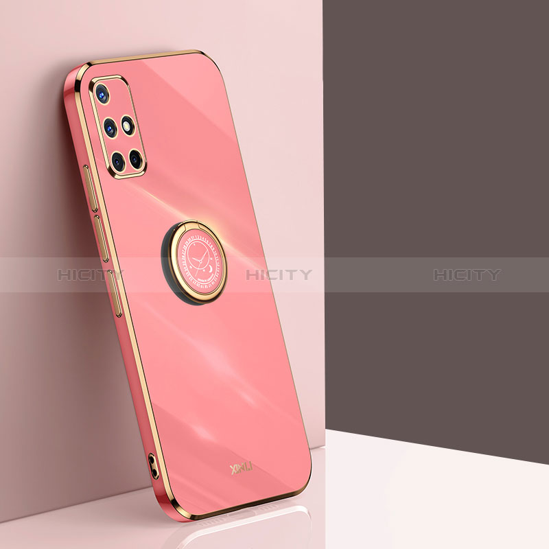 Funda Silicona Carcasa Ultrafina Goma con Magnetico Anillo de dedo Soporte XL1 para Samsung Galaxy M40S