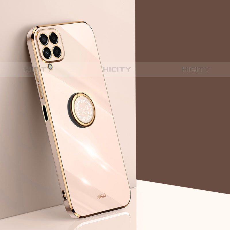 Funda Silicona Carcasa Ultrafina Goma con Magnetico Anillo de dedo Soporte XL1 para Samsung Galaxy M53 5G Oro