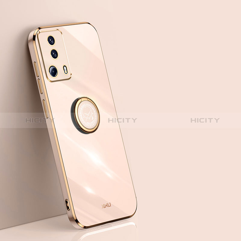 Funda Silicona Carcasa Ultrafina Goma con Magnetico Anillo de dedo Soporte XL1 para Xiaomi Civi 2 5G Oro