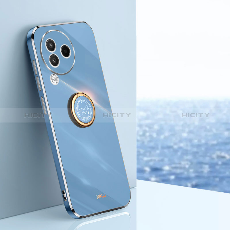 Funda Silicona Carcasa Ultrafina Goma con Magnetico Anillo de dedo Soporte XL1 para Xiaomi Civi 3 5G Azul