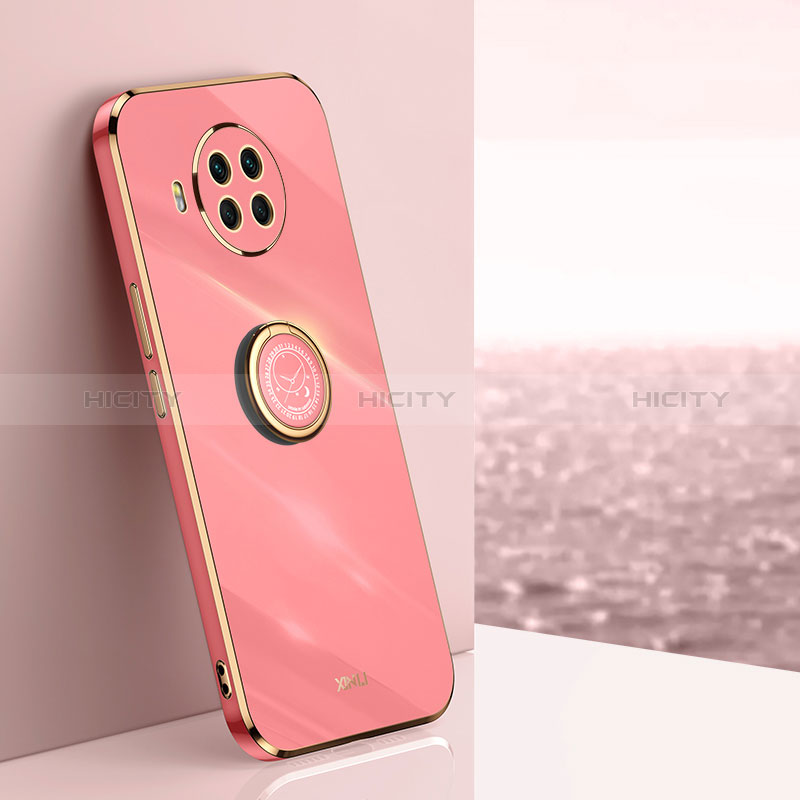 Funda Silicona Carcasa Ultrafina Goma con Magnetico Anillo de dedo Soporte XL1 para Xiaomi Mi 10i 5G