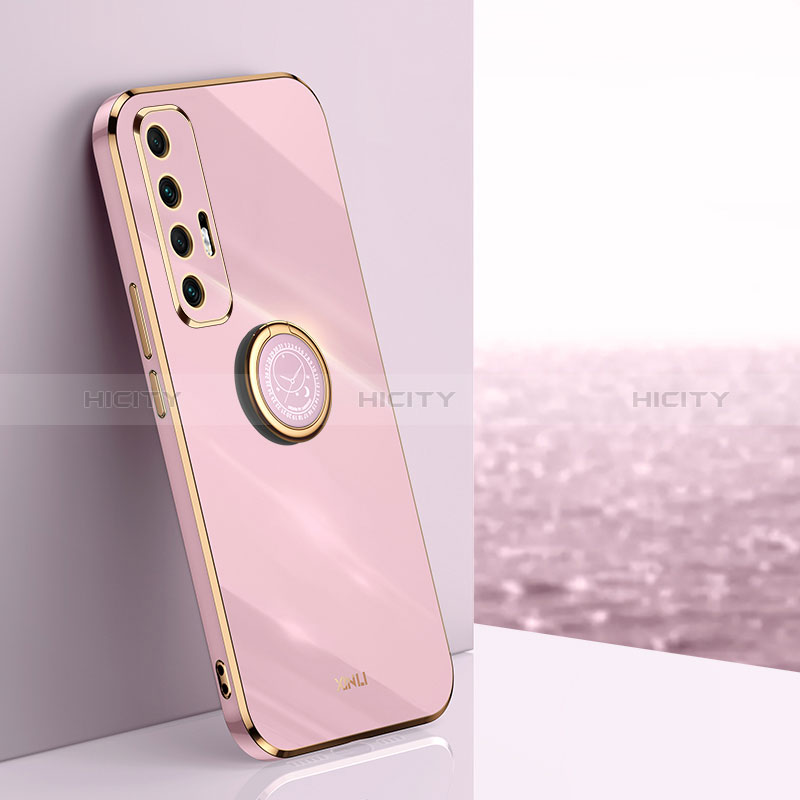 Funda Silicona Carcasa Ultrafina Goma con Magnetico Anillo de dedo Soporte XL1 para Xiaomi Mi 10S 5G